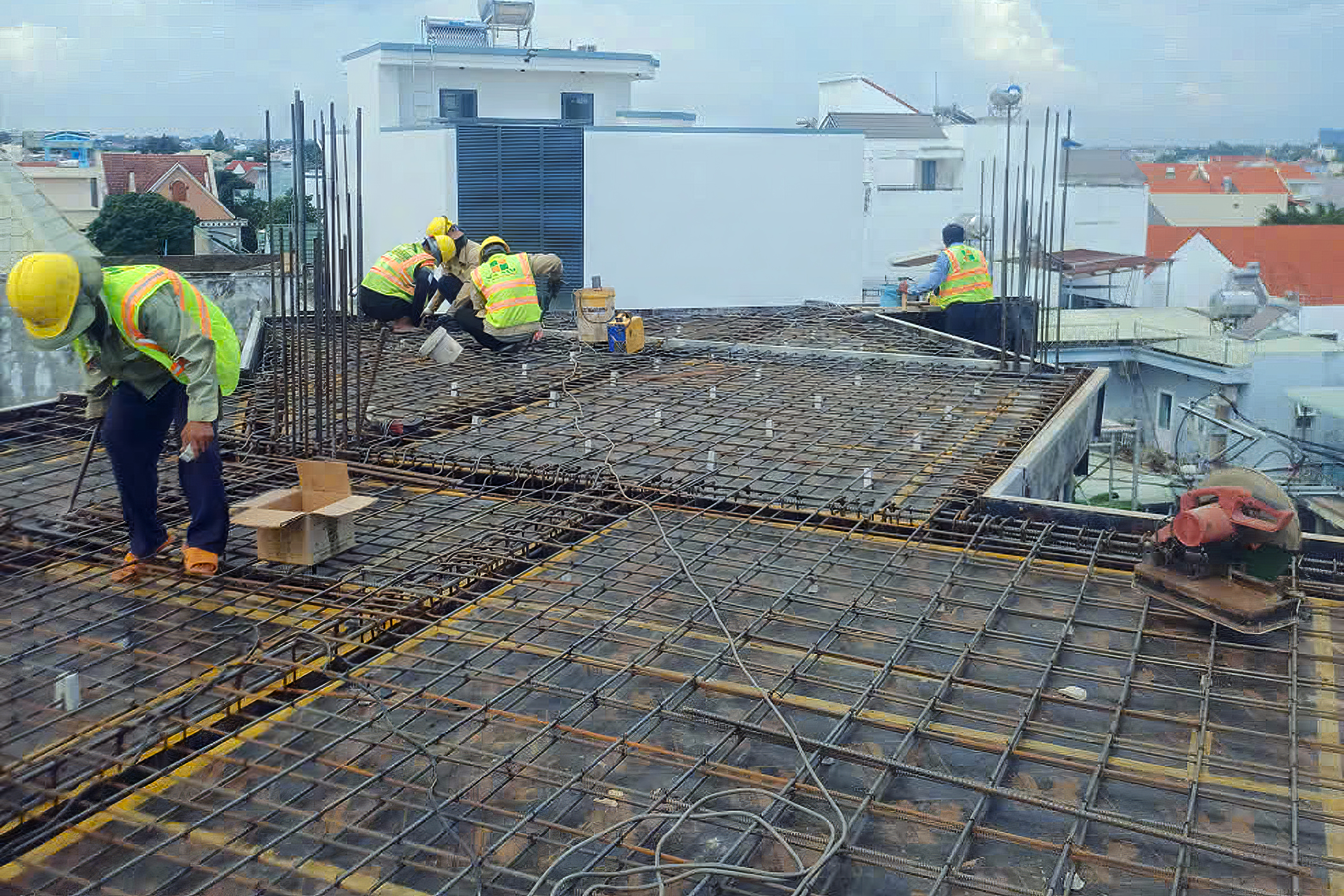 The artist's studio in Biên Hòa under reconstruction.